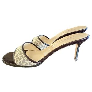 Michael Kors Lea 2” Heels Leather Sling Backs 7 US 38 EU Slightly Worn w/Box